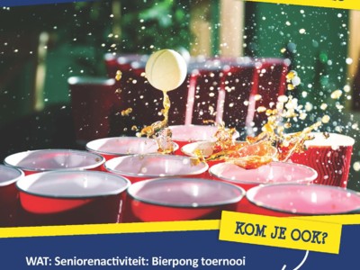 Bierpong toernooi op 7 maart